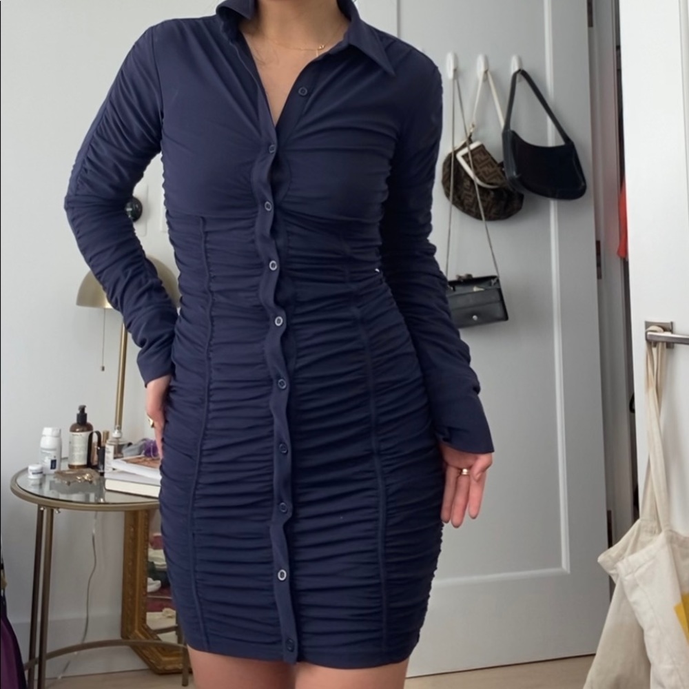 Zara Button Up Mini Dress